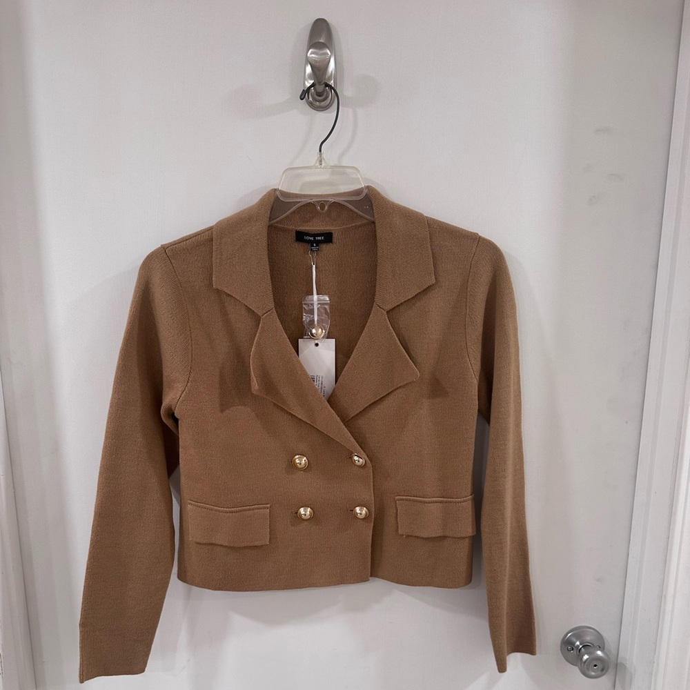 NWT sweater blazer